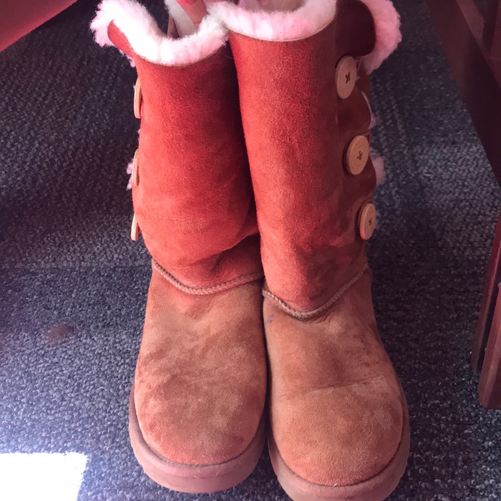 Tall brown Bailey Button Ugg Boots